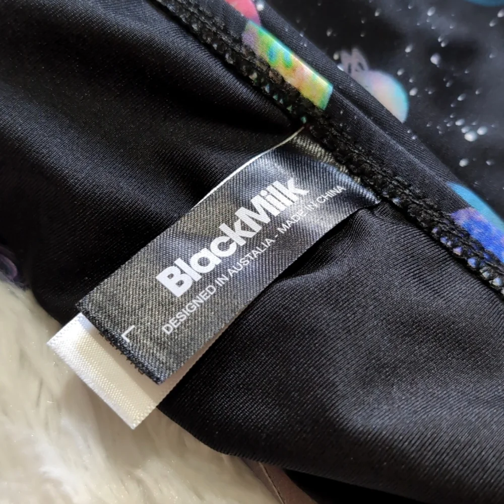 Blackmilk Galaxy Paper Universe Roped In Strappy Space Bandeau Bikini Top Large